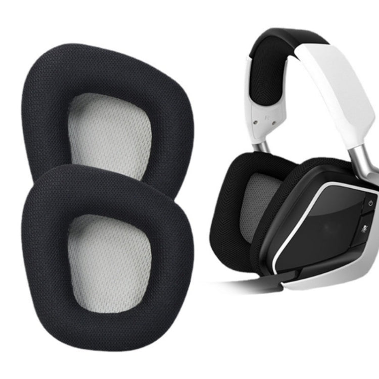 2 PCS Replacement Earpads for Corsair Void Pro Elite,Style:  Yellow Bottom Grid - Earmuff & Pad by PMC TechLife | Online Shopping South Africa | PMC TechLife