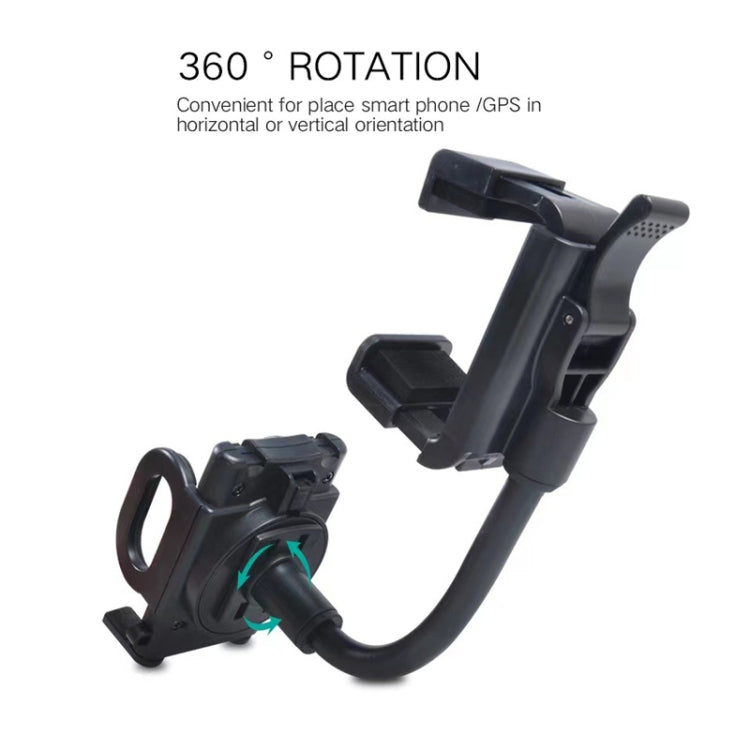 Car Rearview Mirror Hose Bracket Mobile Phone Clip Universal Navigation Bracket - Car Holders by PMC TechLife | Online Shopping South Africa | PMC TechLife