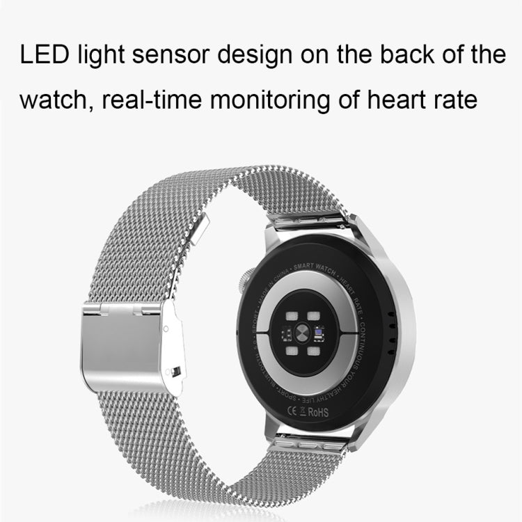 Wearkey DT4+ 1.36 Inch HD Screen Smart Call watch with NFC Function, Color: Gold Silicone - free shipping - PMC TechLife - Order now!