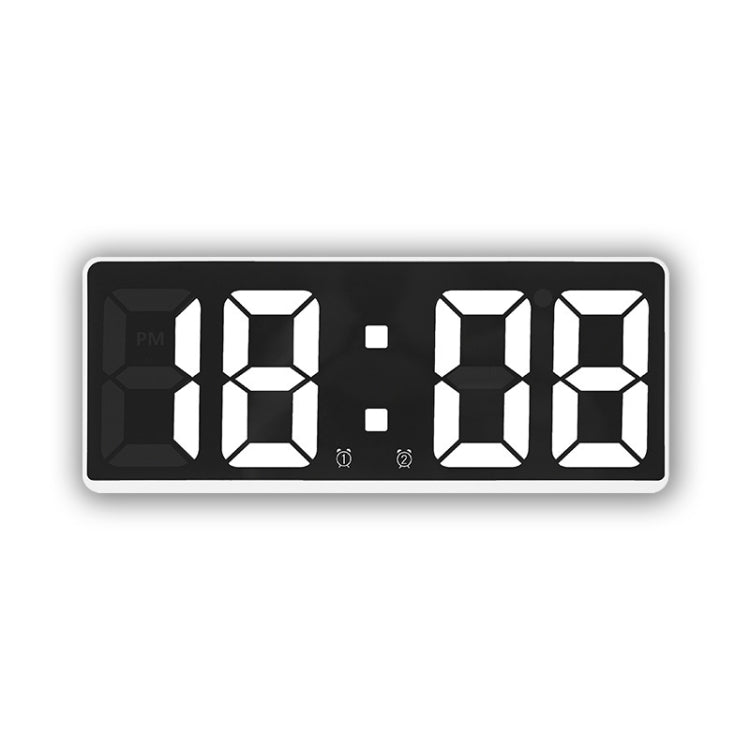 LED Bedside Alarm Clock Battery Plug-In Dual-Purpose Clock(White) - Alarm Clocks by PMC TechLife | Online Shopping South Africa | PMC TechLife