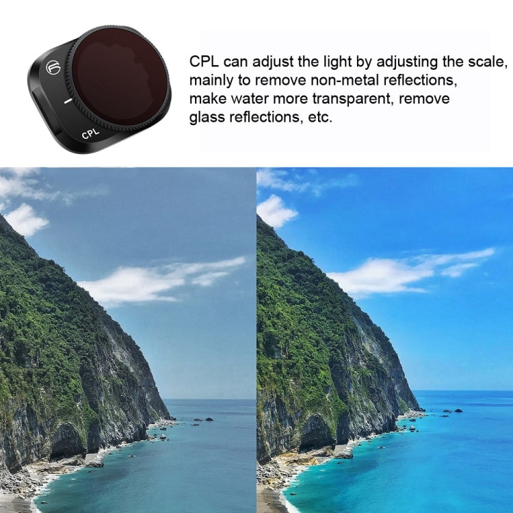 RCSTQ Aluminum Alloy Adjustable Filter Accessories for DJI Mini 3 Pro,Style: CPL - Mavic Lens Filter by RCSTQ | Online Shopping South Africa | PMC Jewellery