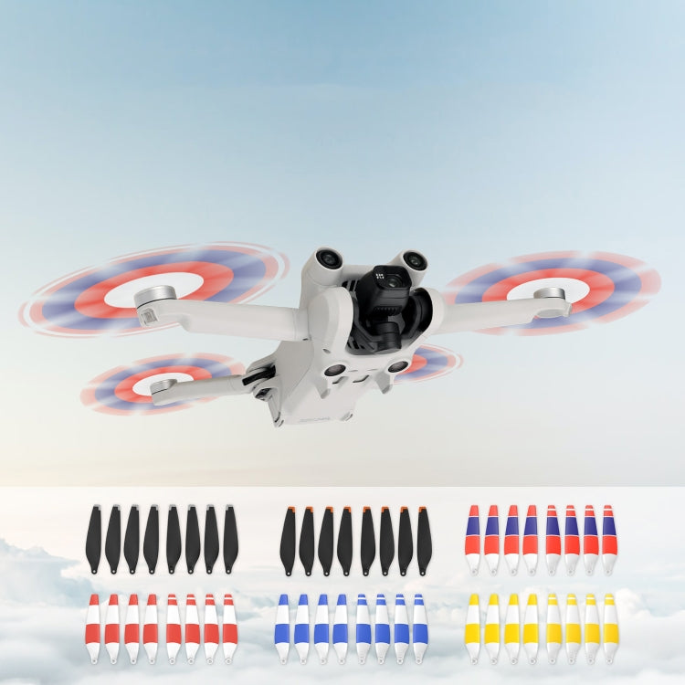 8 PCS 6030F Double Sided Colorful Low Noise Wing Propellers For DJI Mini 3 Pro, Color: Silver Tip - DIY Propeller by PMC TechLife | Online Shopping South Africa | PMC TechLife