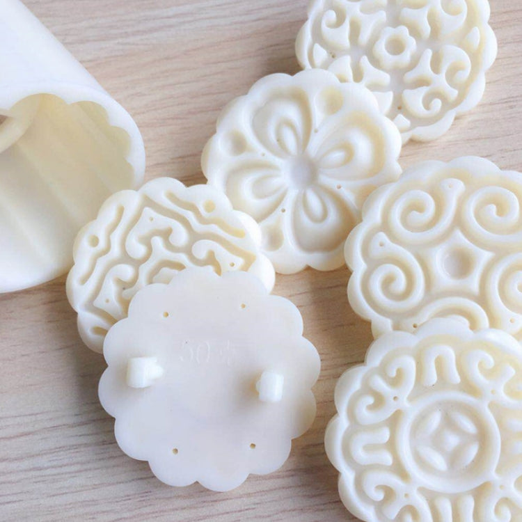 2 PCS Moon Festival Round Hand-Pressed Pastry Mold Baking Tools, Model: 10 - free shipping - PMC TechLife - Order now!