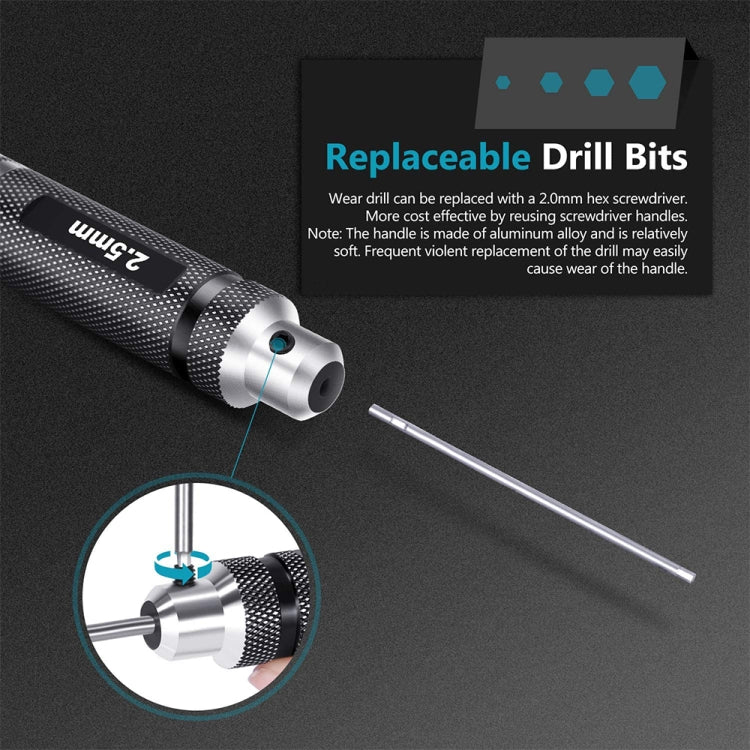 BRDRC 4 In 1 Drone Repair And Disassembly Tool Inner Hexagonal T6/T9 Screwdriver(Black) - Tools by BRDRC | Online Shopping South Africa | PMC Jewellery