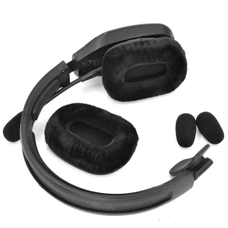 2 PCS  Velvet Earmuffs  For VXI BlueParrott B450-XT B450XT - Earmuff & Pad by PMC TechLife | Online Shopping South Africa | PMC TechLife