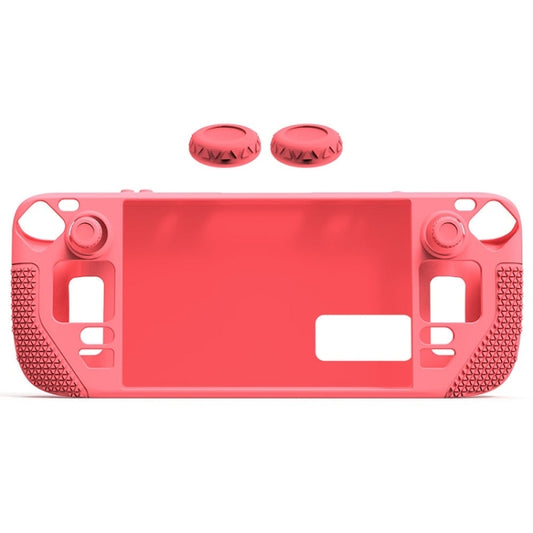 All-Inclusive Silicone Cover With Button Cap For Steam Deck(Pink) - Accessories by PMC Jewellery | Online Shopping South Africa | PMC Jewellery