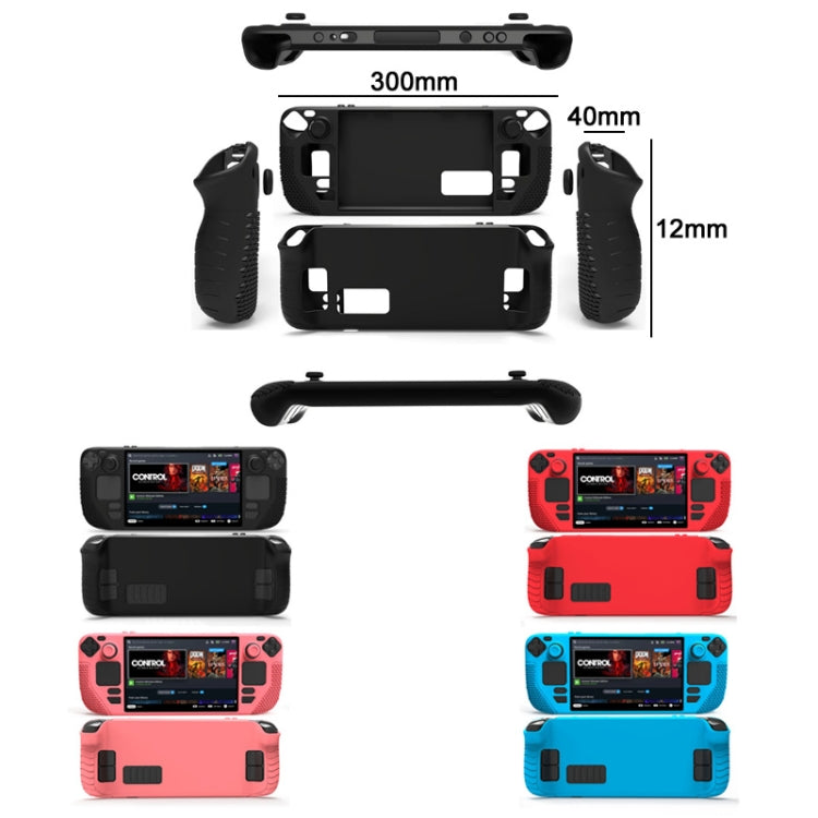 All-Inclusive Silicone Cover With Button Cap For Steam Deck(Pink) - Accessories by PMC TechLife | Online Shopping South Africa | PMC TechLife