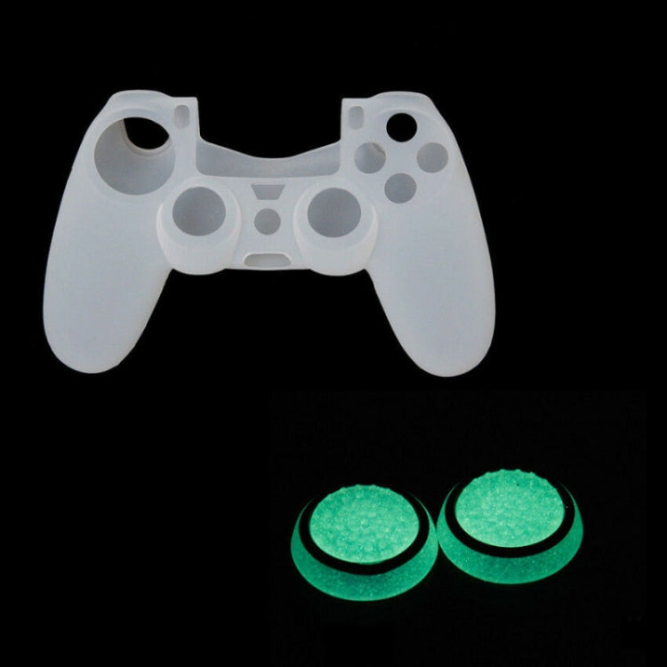 10 PCS Gamepad Silicone Luminous Button Cap Rocker Cap For PS5/PS4/PS3/ONE/360/PRO/series X/S(Black White Circle) - Cases by PMC Jewellery | Online Shopping South Africa | PMC Jewellery