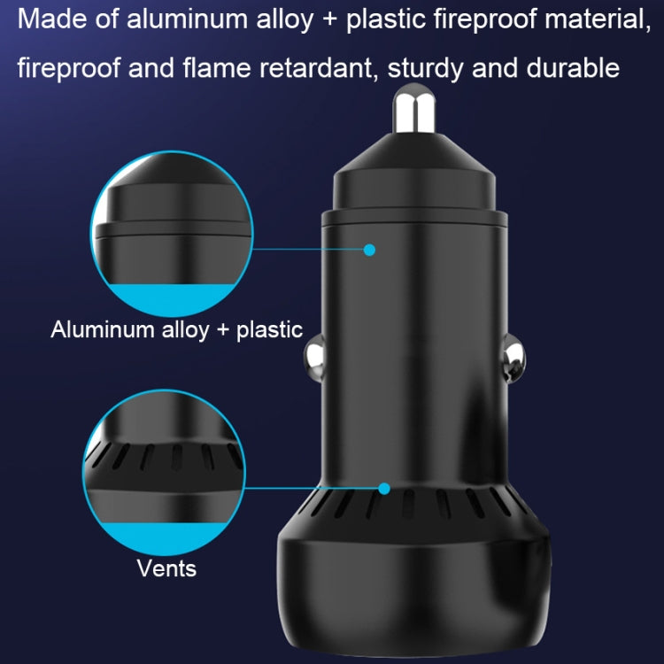 IBD352 Aluminum Alloy Dual Interface Car Charger, Spec: Double QC3.0 36W - Car Charger by PMC TechLife | Online Shopping South Africa | PMC TechLife