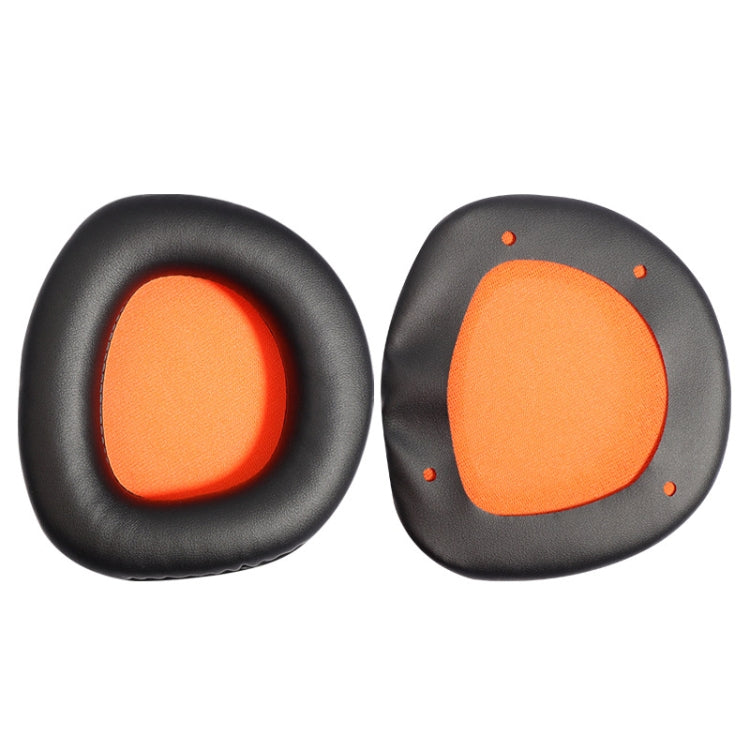 2 PCS Slow Rebound Sponge Headphone Cover Cushion For DAREU EH712/EH715(Black Orange Net) - Earmuff & Pad by PMC Jewellery | Online Shopping South Africa | PMC Jewellery