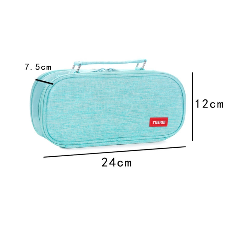 Large Capacity Multi-layer Portable Stationery Bag Canvas Pen Bag(Navy Blue) - Pen Holder by PMC TechLife | Online Shopping South Africa | PMC TechLife