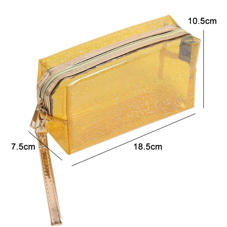 PVC Laser Transparent Portable Cosmetic Bag Travel Toiletry Bag(Lake Blue) - Storage Boxes by PMC Jewellery | Online Shopping South Africa | PMC Jewellery