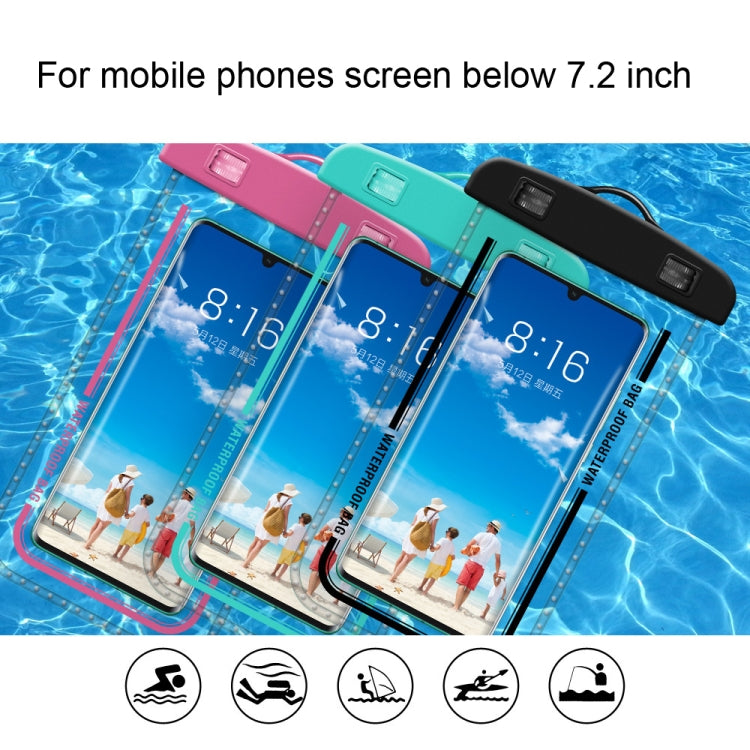 2 PCS Armband Style Transparent Waterproof Cell Phone Case Swimming Cell Phone Bag(Macaron Red) - Waterproof Bag by PMC Jewellery | Online Shopping South Africa | PMC Jewellery