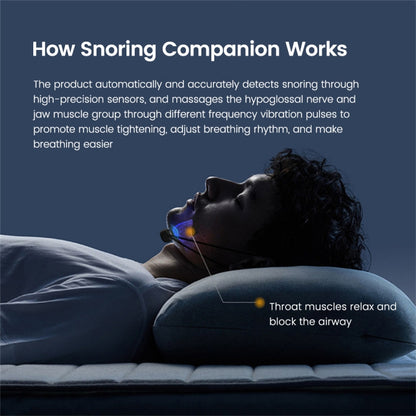 Smart Anti Snoring Device EMS Pulse Snoring Stop Effective Solution Snore Sleep Aid(Black) - Anti Snoring Tools by PMC Jewellery | Online Shopping South Africa | PMC Jewellery