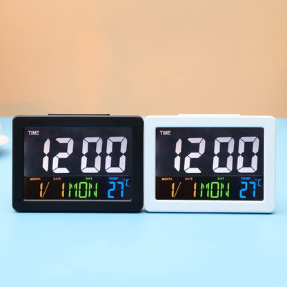 G2000 Color Screen Date Temperature Display Alarm Clock Desk Clock(White) - Alarm Clocks by PMC Jewellery | Online Shopping South Africa | PMC Jewellery