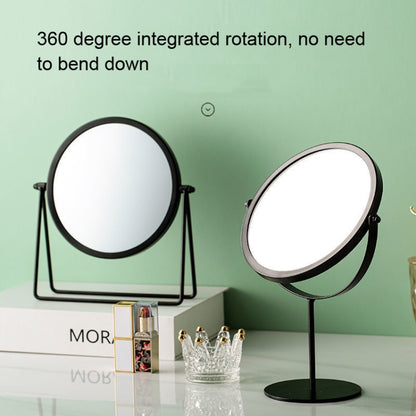 Desktop Makeup Mirror Simple Portable Mirror Rotating Dressing Mirror,Style: Black High Model - Mirror by PMC Jewellery | Online Shopping South Africa | PMC Jewellery