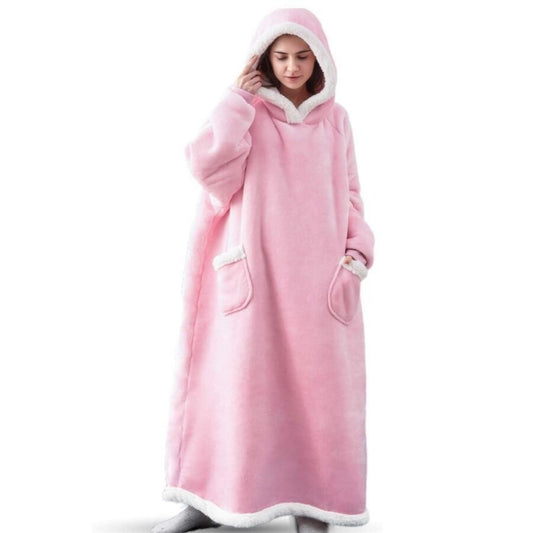 Lazy Blanket Lambswool TV Blanket Wearable Blanket, Size: Length 120CM(Light Pink) - Pajamas by PMC Jewellery | Online Shopping South Africa | PMC Jewellery