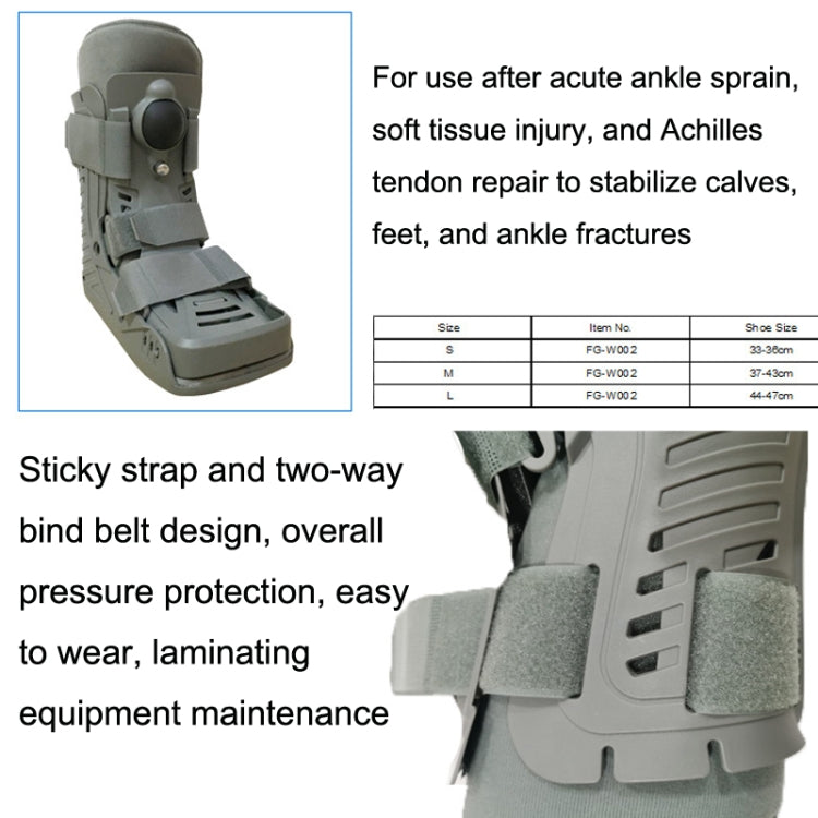 Ankle Support Inflatable Achilles Tendon Boots Air Bag Full Bag Walking Shoes(L) - Corrector by PMC Jewellery | Online Shopping South Africa | PMC Jewellery