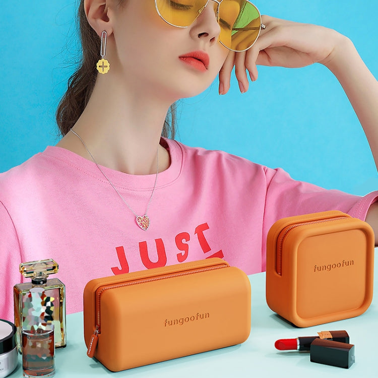 Fungoofun Candy Color EVA Travel Digital Storage Bag Cosmetic Bag, Color: Square Orange - Digital Storage Bag by Fungoofun | Online Shopping South Africa | PMC Jewellery