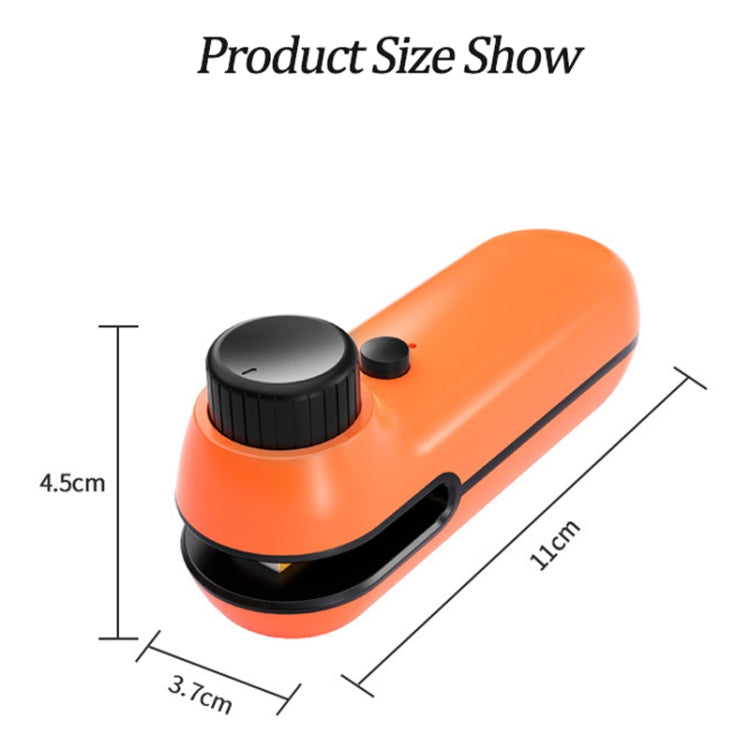 W-168 Knob Charging Sealing/Opening Machine Mini Snack Moisture Sealer(Orange) - Preservation Supplies by PMC Jewellery | Online Shopping South Africa | PMC Jewellery