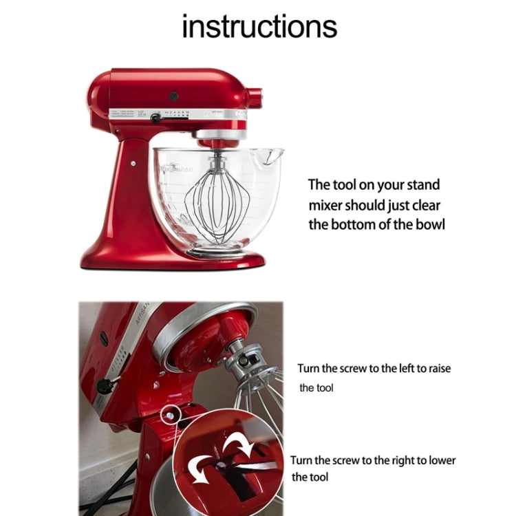 For KitchenAid Stand Mixer 5QT  Whip Whisk  Stainless Steel Accessories - Kitchen Machine Accessories by PMC TechLife | Online Shopping South Africa | PMC TechLife