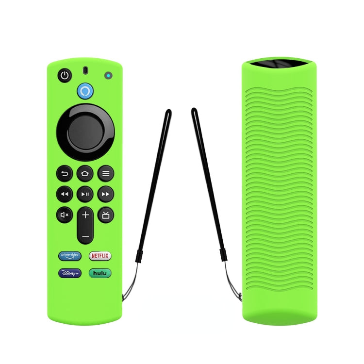 2 PCS Y27 For Alexa Voice Remote 3rd Gen Silicone Non-slip Protective Cover(Luminous Green) - Remote Control Covers by PMC Jewellery | Online Shopping South Africa | PMC Jewellery