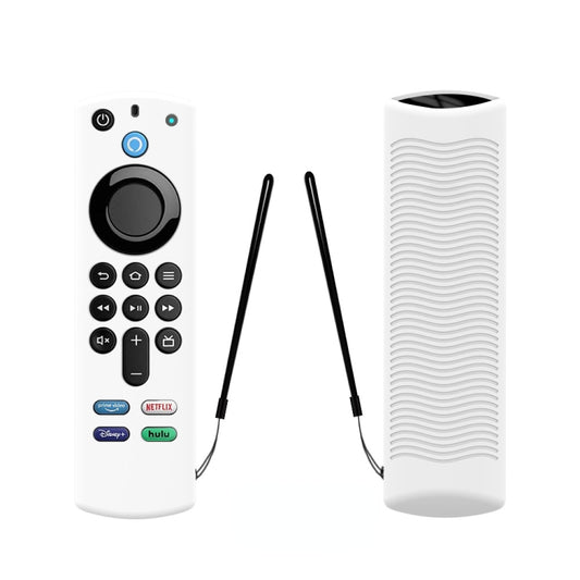 2 PCS Y27 For Alexa Voice Remote 3rd Gen Silicone Non-slip Protective Cover(Luminous White) - Remote Control Covers by PMC Jewellery | Online Shopping South Africa | PMC Jewellery