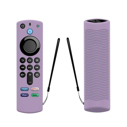 2 PCS Y27 For Alexa Voice Remote 3rd Gen Silicone Non-slip Protective Cover(Luminous Purple) - Remote Control Covers by PMC Jewellery | Online Shopping South Africa | PMC Jewellery