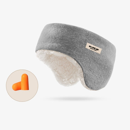 Golovejoy Winter Warm Soundproof Earmuffs + Earplugs Set Sleep Eye Mask(Gray) - Eye Masks by PMC Jewellery | Online Shopping South Africa | PMC Jewellery