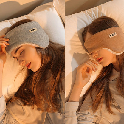 Golovejoy Winter Warm Soundproof Earmuffs + Earplugs Set Sleep Eye Mask(Khaki) - Eye Masks by PMC Jewellery | Online Shopping South Africa | PMC Jewellery