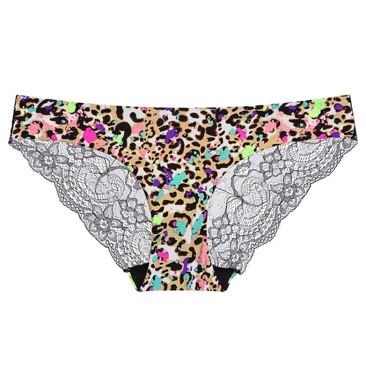 606 3pcs Sexy Lace One-piece Perspective Low-waist Ladies Underwear, Size: M(Colorful Leopard) - Ladies Underwear by PMC Jewellery | Online Shopping South Africa | PMC Jewellery