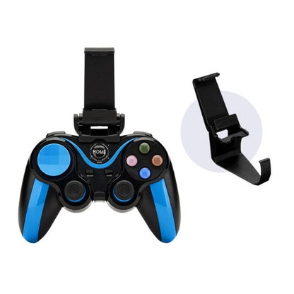 VR SHINECON S9 For Android/iOS Phones Wireless Bluetooth Direct Play Game Handle With Holder(Blue Black) - Gamepads by VR SHINECON | Online Shopping South Africa | PMC Jewellery