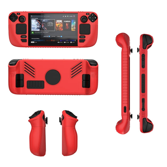 For Steam Deck V3 Non-slip Silicone Protective Case for Pocket Consoles(Red) - Accessories by PMC Jewellery | Online Shopping South Africa | PMC Jewellery