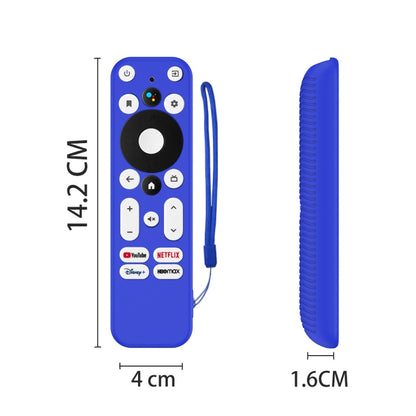 For ONN Android TV 4K UHD Streaming Device Y55 Anti-Fall Silicone Remote Control Cover(Luminous Blue) - Remote Control Covers by PMC Jewellery | Online Shopping South Africa | PMC Jewellery