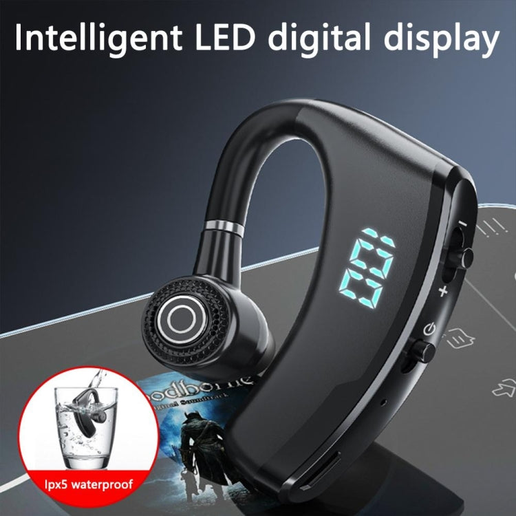 V19S Wireless Bluetooth Headset Digital Display With Charging Bin Mobile Power Function(Black) - Bluetooth Earphone by PMC Jewellery | Online Shopping South Africa | PMC Jewellery