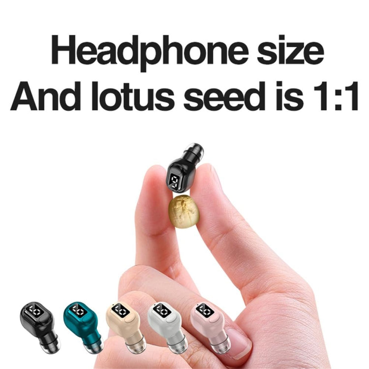 M5 Digital Display Bluetooth Headset Mini In-ear Invisible Headphones(White) - Bluetooth Earphone by PMC TechLife | Online Shopping South Africa | PMC TechLife
