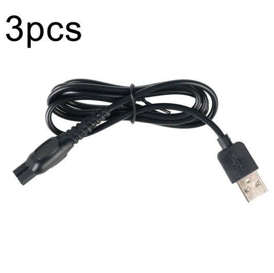 3pcs HQ850 8V USB Charging Cable For PHILIPS Shavers HQ915 HQ916 HQ988 HQ909 S5077 - Accessories by PMC Jewellery | Online Shopping South Africa | PMC Jewellery