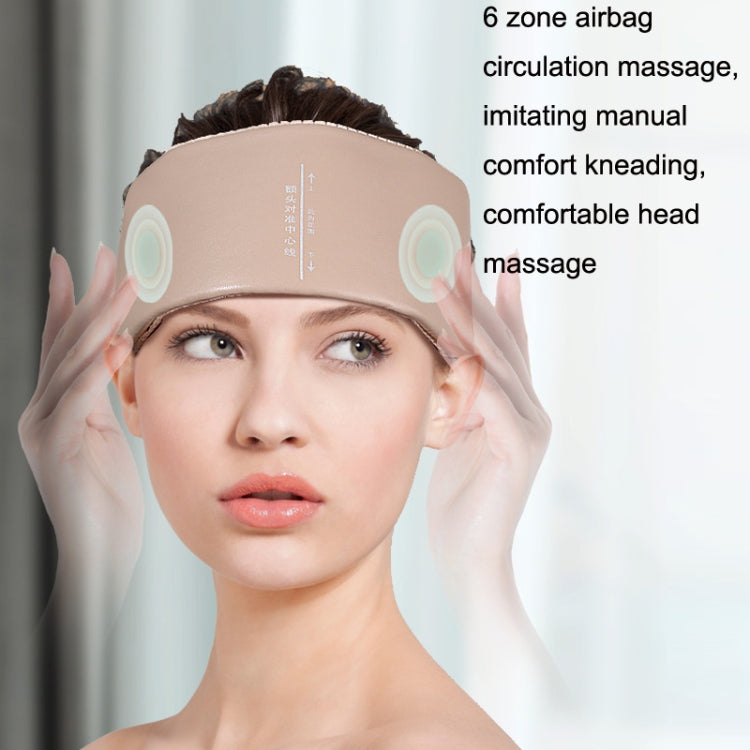 JKQ-121 Head Massager Multifunctional Hot Compress Headache Sleep Aid Head Therapy Instrument(Camel) - Massage & Relaxation by PMC Jewellery | Online Shopping South Africa | PMC Jewellery