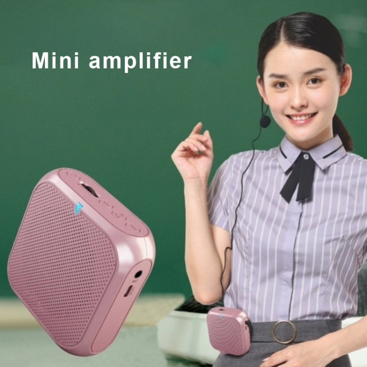 Rolton K400 Mini Audio Speaker Megaphone Voice Amplifier  Support FM Radio TF MP3(Rose Gold) - Microphone by Rolton | Online Shopping South Africa | PMC Jewellery
