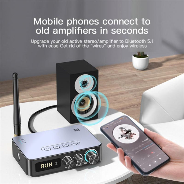 M9 Pro 5.1 Bluetooth Receiver Launcher FM Radio 4 In 1 NFC Audio Adapter - Audio Receiver Transmitter by PMC Jewellery | Online Shopping South Africa | PMC Jewellery