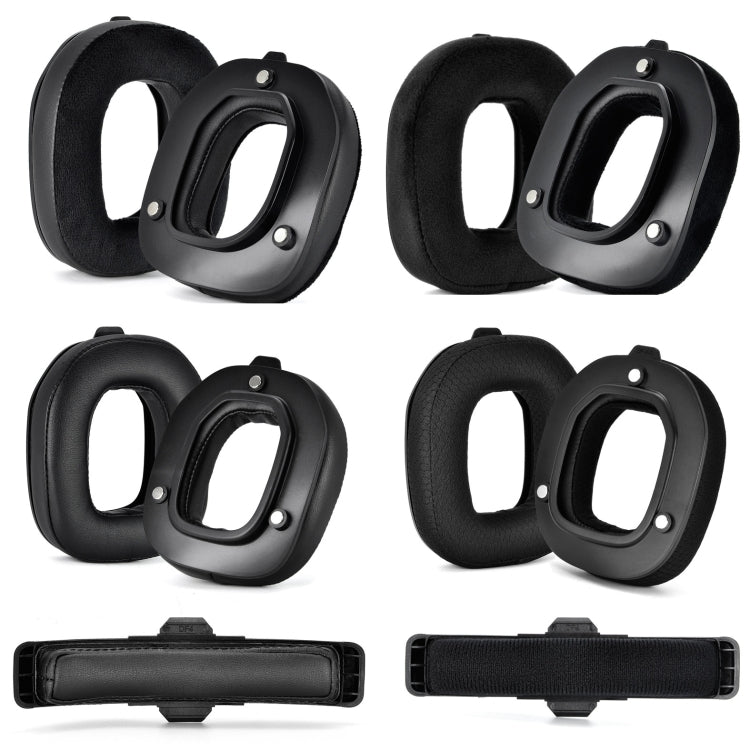 For Logitech Astro A50 Gen4 Headset Replacement Accessory ,Spec: 2pcs Protein Leather Earmuffs - Earmuff & Pad by PMC Jewellery | Online Shopping South Africa | PMC Jewellery