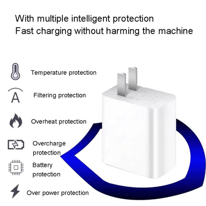 For Xiaomi 11 Pro/11 Ultra Flash Charging Effect Universal 67W USB Charger US Plug, Style: Charger+1m Line(White) - USB Charger by PMC Jewellery | Online Shopping South Africa | PMC Jewellery