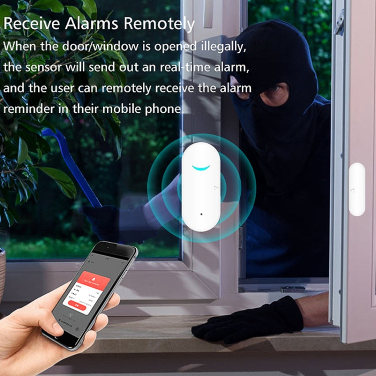 Tuya WiFi Door Magnetic Sensor Remote Intelligent Linkage Doors Windows Switch Anti-alarm APP Reminder Alarm - Door Window Alarm by PMC Jewellery | Online Shopping South Africa | PMC Jewellery