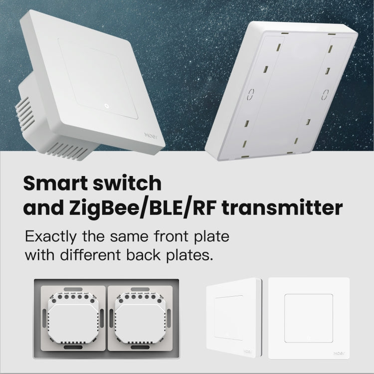 Tuya ZigBee Smart Single-fire Zero-fire Sharing Timing Voice Wall Switch EU Plug, Style: 3 Ways (Gray) - Smart Switch by PMC TechLife | Online Shopping South Africa | PMC TechLife