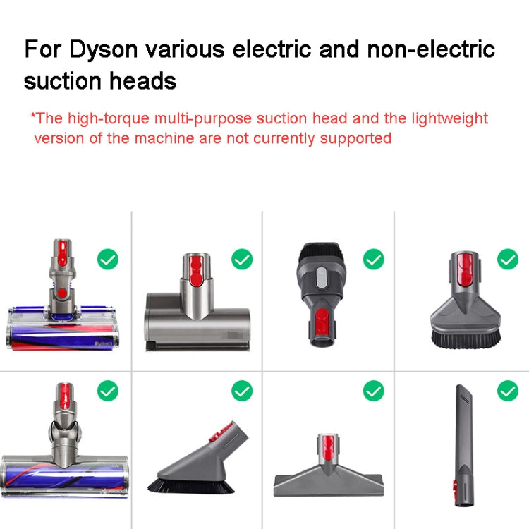 For Dyson V7 V8 V10 V11 V15 Vacuum Cleaner Suction Head Adapter with LED Light - Dyson Accessories by PMC Jewellery | Online Shopping South Africa | PMC Jewellery