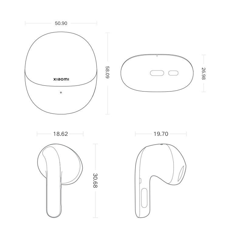 Original Xiaomi Buds 4 Wireless Bluetooth 5.3 3 Mic Active Noise Reduction Earphone(White) - Bluetooth Earphone by Xiaomi | Online Shopping South Africa | PMC Jewellery