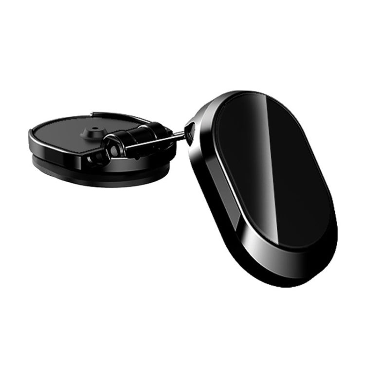 U18 Mini Car Foldable Rotating Magnetic Mobile Phone Navigation Holder(Black) - Car Holders by PMC Jewellery | Online Shopping South Africa | PMC Jewellery
