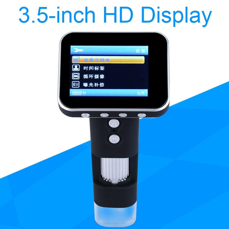 DM1 3.5-inch Screen Smart Wireless 500X HD Digital Microscope Handheld Portable Children Microscope with Stand - Digital Microscope by PMC TechLife | Online Shopping South Africa | PMC TechLife | Buy Now Pay Later Mobicred