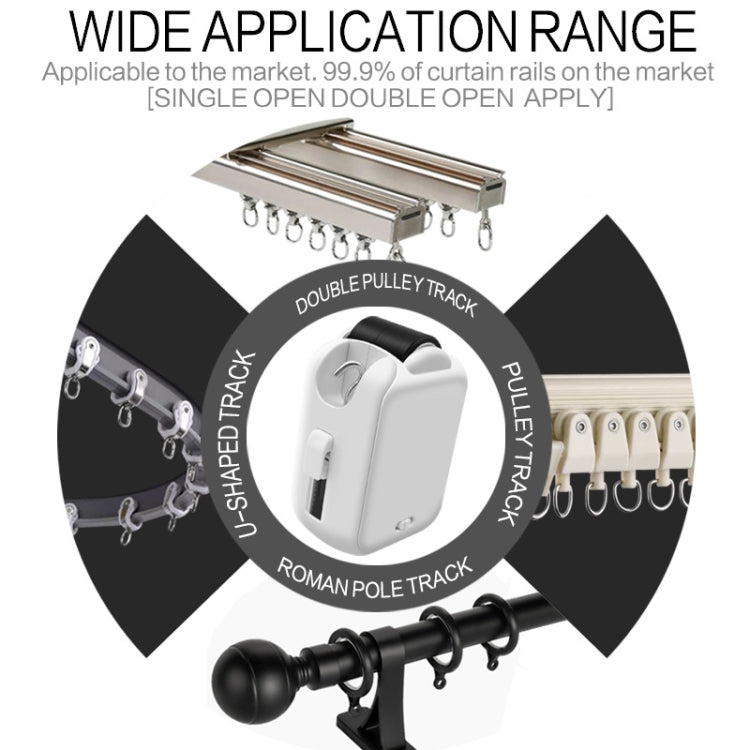 X101 Smart Home Automatic Curtain Machine With RC, Style: Roman Pole Model Single Host - free shipping - PMC TechLife - Order now!