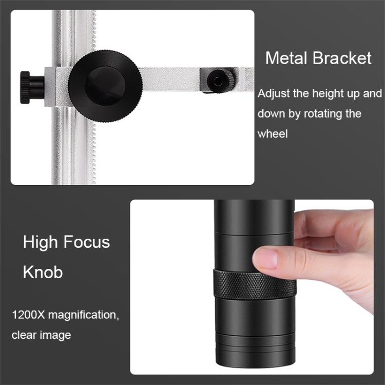 1200X 7-Inch HD Display Multifunctional Maintenance Inspection Digital Microscope(DM9-S) - free shipping - PMC TechLife - Order now!